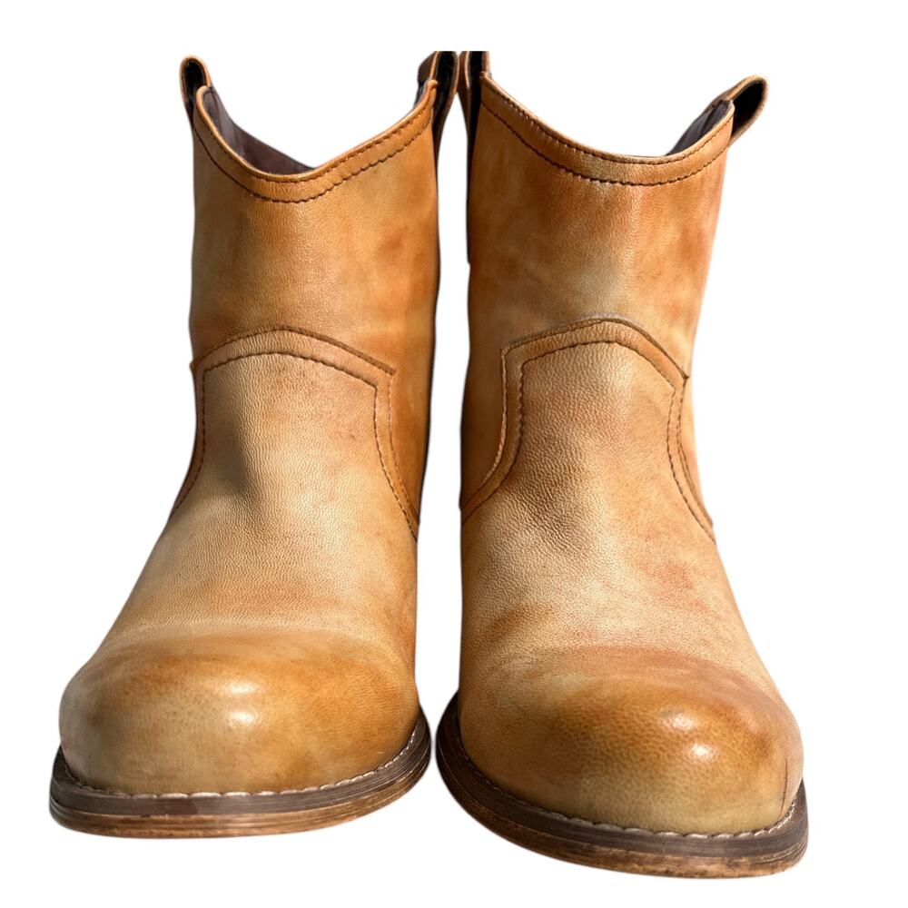 Steve Madden Tesstify Boots Sz 8 Western Leather Cowboy Booties Brown - Picture 4 of 12